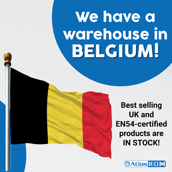 European Presence of New Warehouse in Belgium AtlasIED